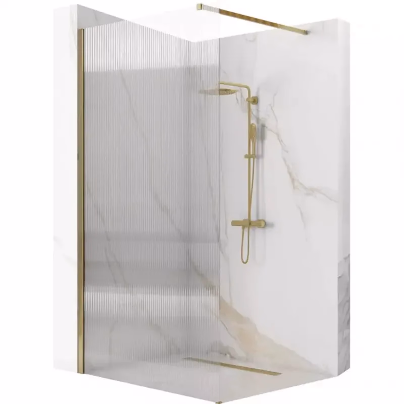 Sprchová stena Walk-in Aero Intimo Rea K4126 100x200 gold brush