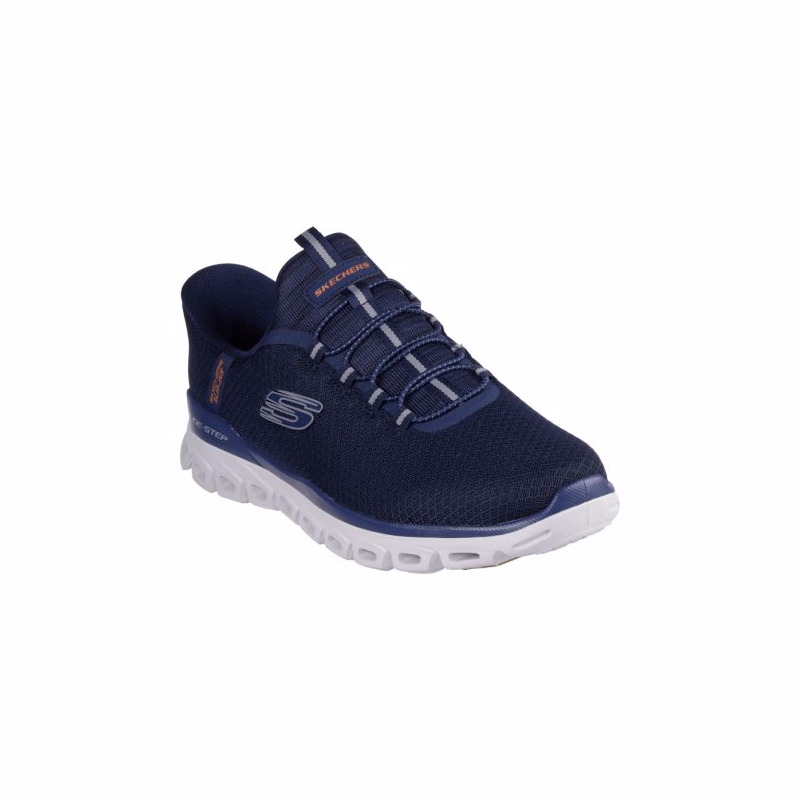 Pánska rekreačná obuv SKECHERS Glide Step Noxus Slip-Ins M navy white