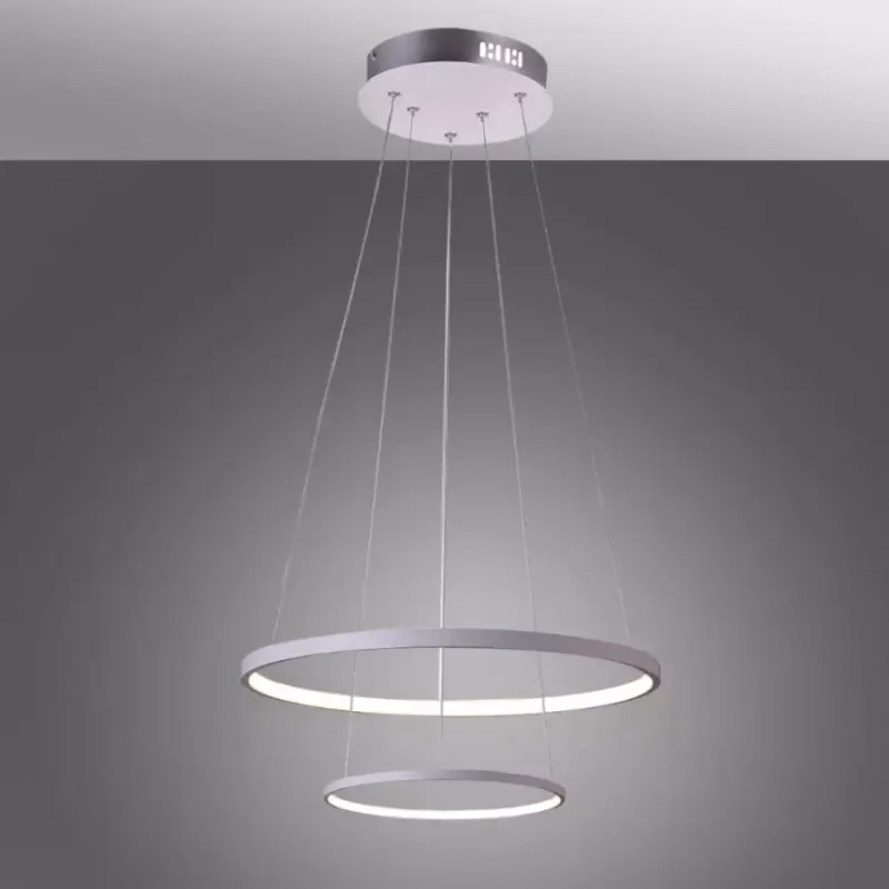 Závesné svietidlo Lune 50 dvojité okrúhle 40W LED 4000k Biela
