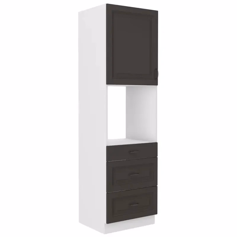 Kuchynská skrinka STILO grafit mat/biela 60dps-210 3s 1f