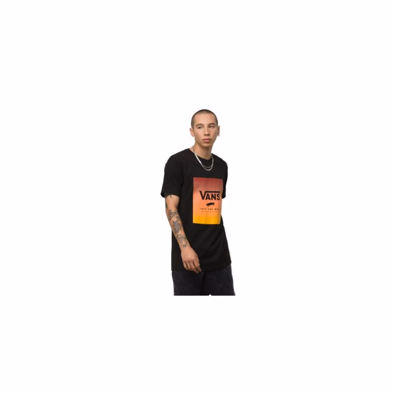 Pánske tričko s krátkym rukávom VANS MN CLASSIC PRINT BOX Black