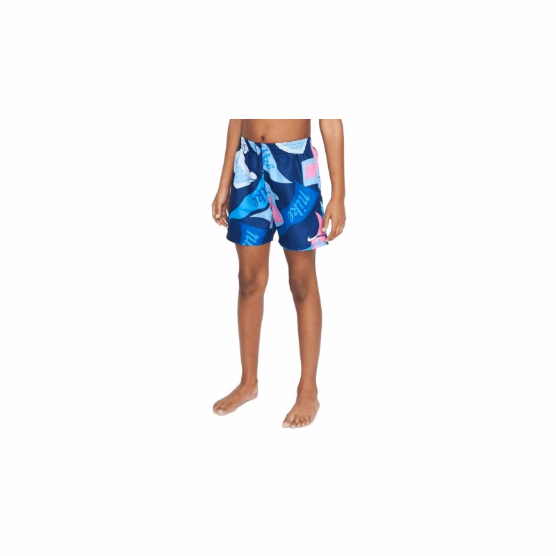 Chlapčenské plavky NIKE SWIM TOSSED FLAGS 4 inch MIDNIGHT N-MIDNIGHT NAVY