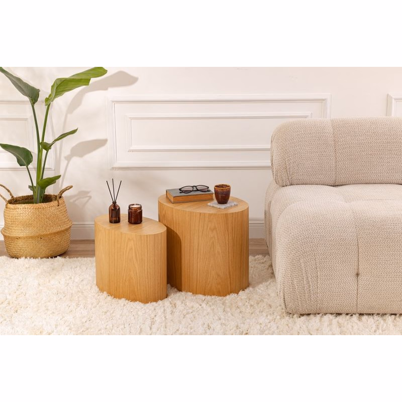 Súprava príručných stolíkov Elipse Set - Oak