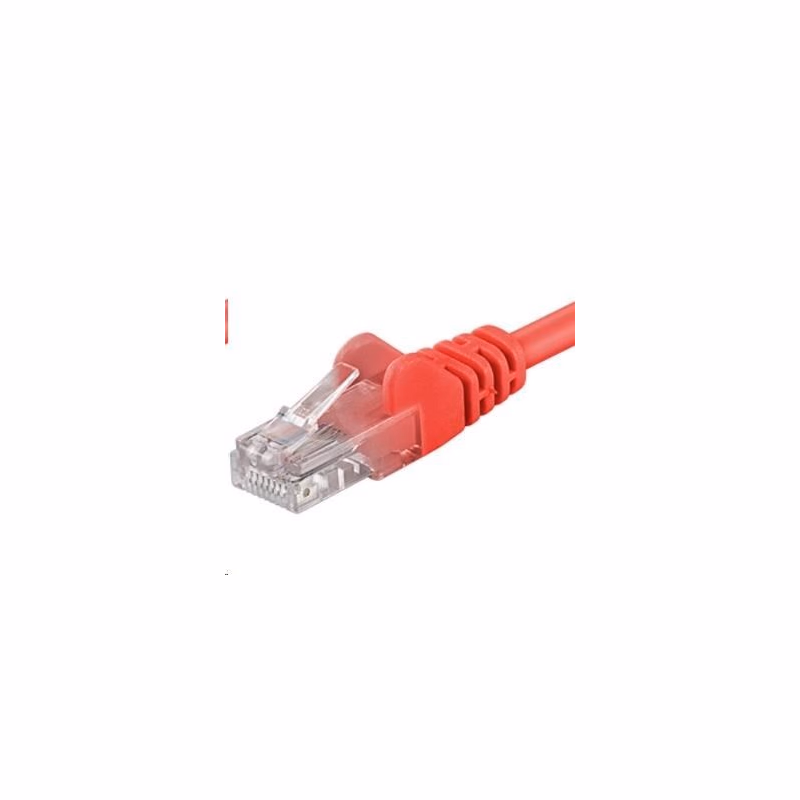 PREMIUMCORD Patch kábel UTP RJ45-RJ45 CAT5e 1.5m červená