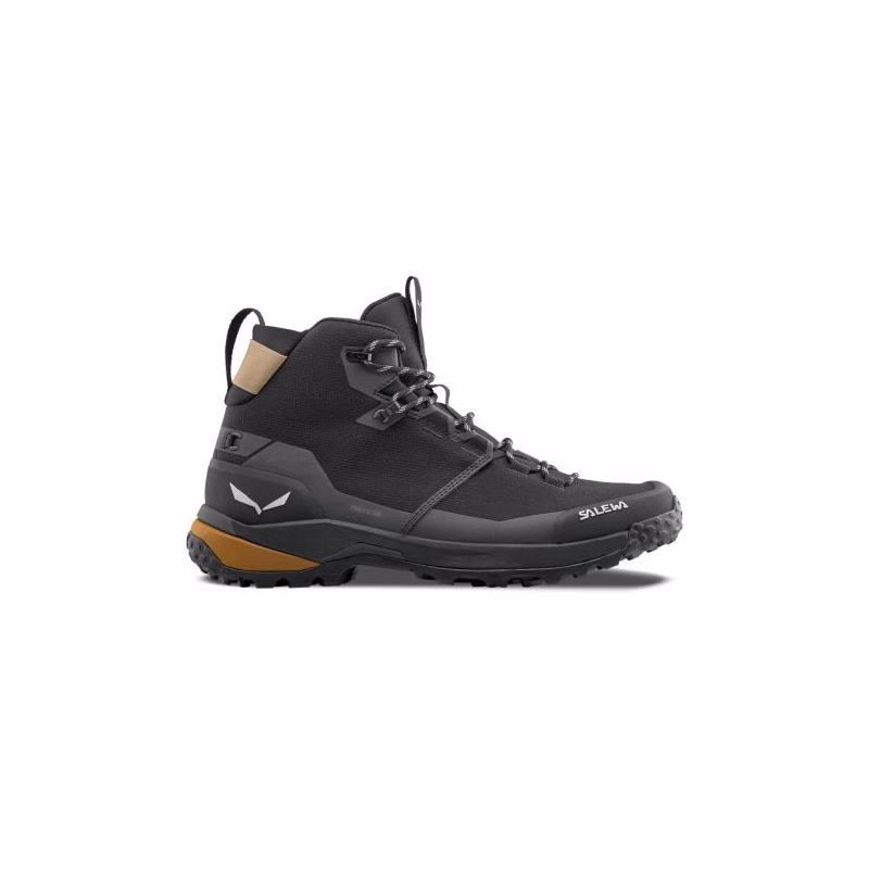 Pánska členková turistická obuv SALEWA Puez 2 Mid PTX M black brown