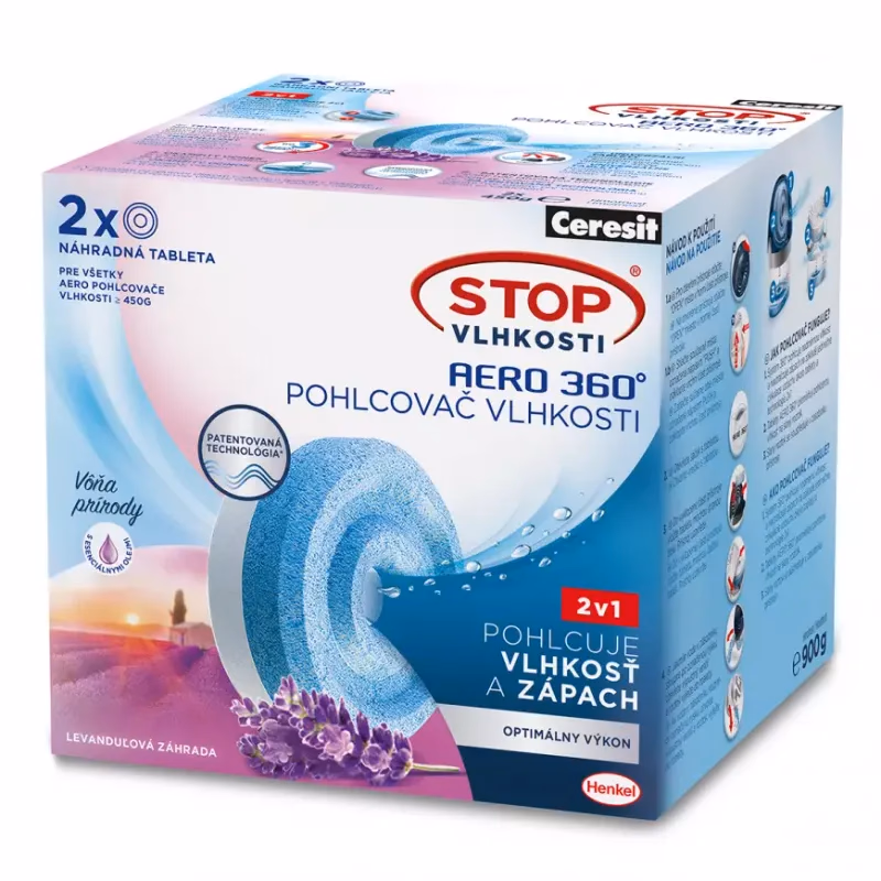 Ceresit Stop Vlhkosti AERO náplň Levandula 2x450g
