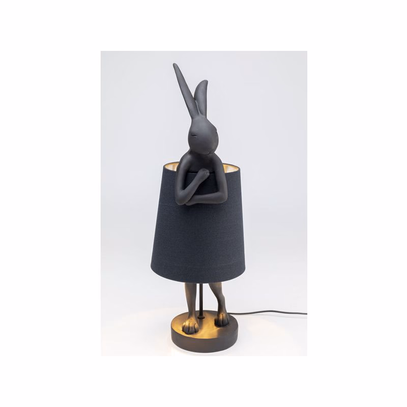 Rabbit stolná lampa 68 cm čierna