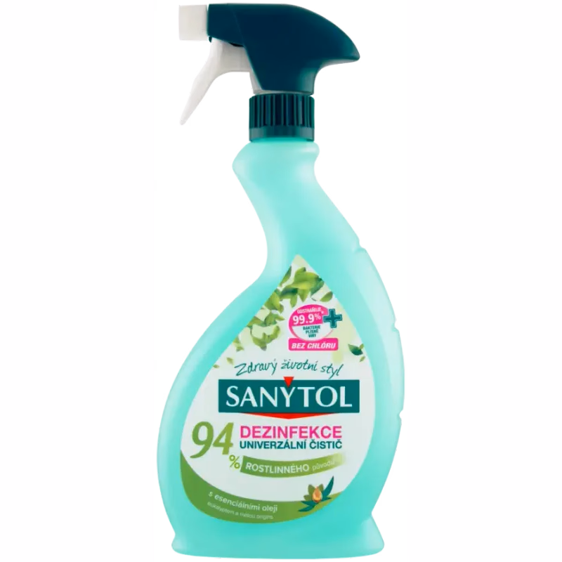 20CC SANYTOL DEZINFEKCIA 94% RASTLINNÝ ČISTIČ - SPREJ 500ML