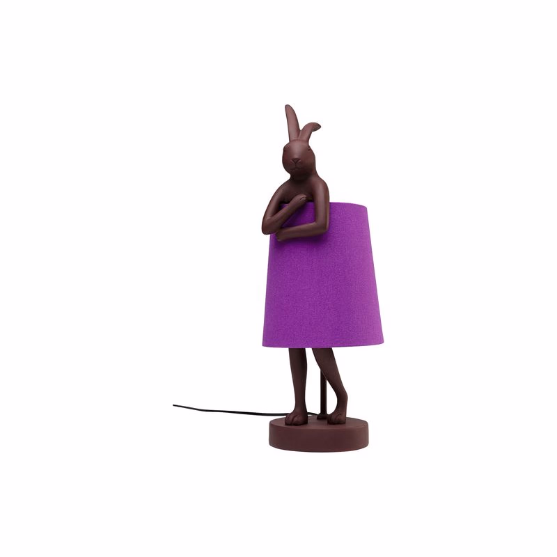 Animal Rabbit stolová lampa červená/fialová