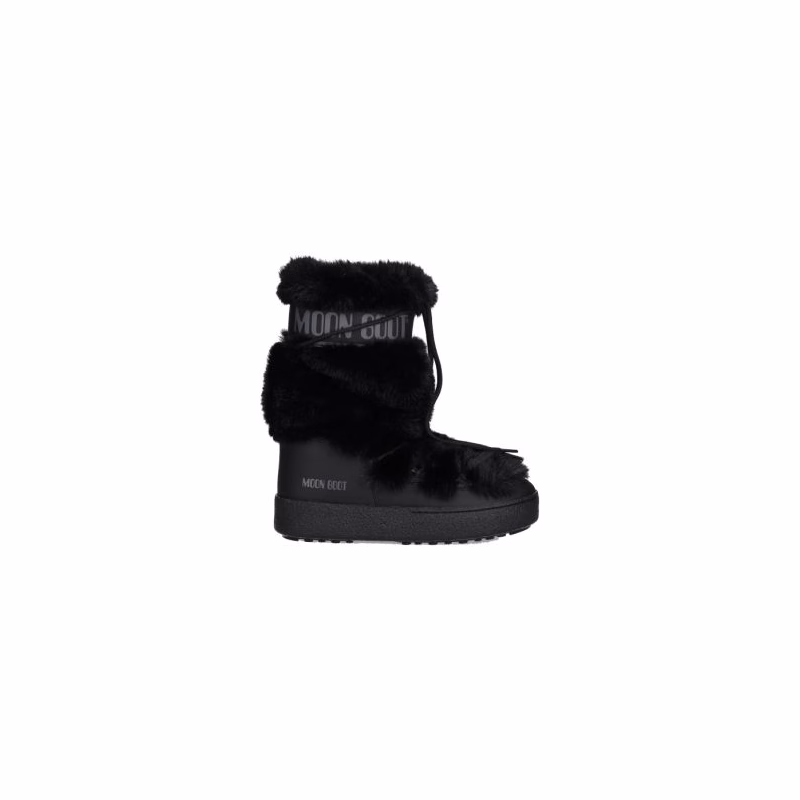 Dámske vysoké zimné topánky MOON BOOT MB LTRACK FAUX FUR HIGH, N001 BLACK