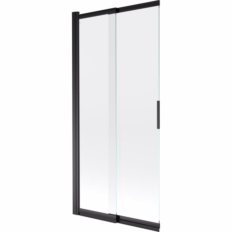 MEXEN - Fox 2-krídla posuvná vaňová zástena 85 x 150, transparent, čierna 891-085-002-70-00