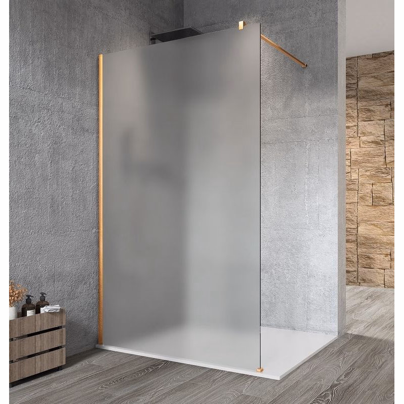 GELCO - VARIO GOLD jednodielna sprchová zástena na inštaláciu k stene, matné sklo, 1200  GX1412GX1016