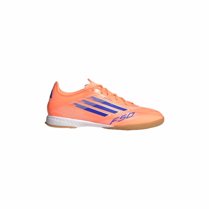 Pánske futbalové kopačky halové ADIDAS F50 League M IC beam orange lucid blue cloud white