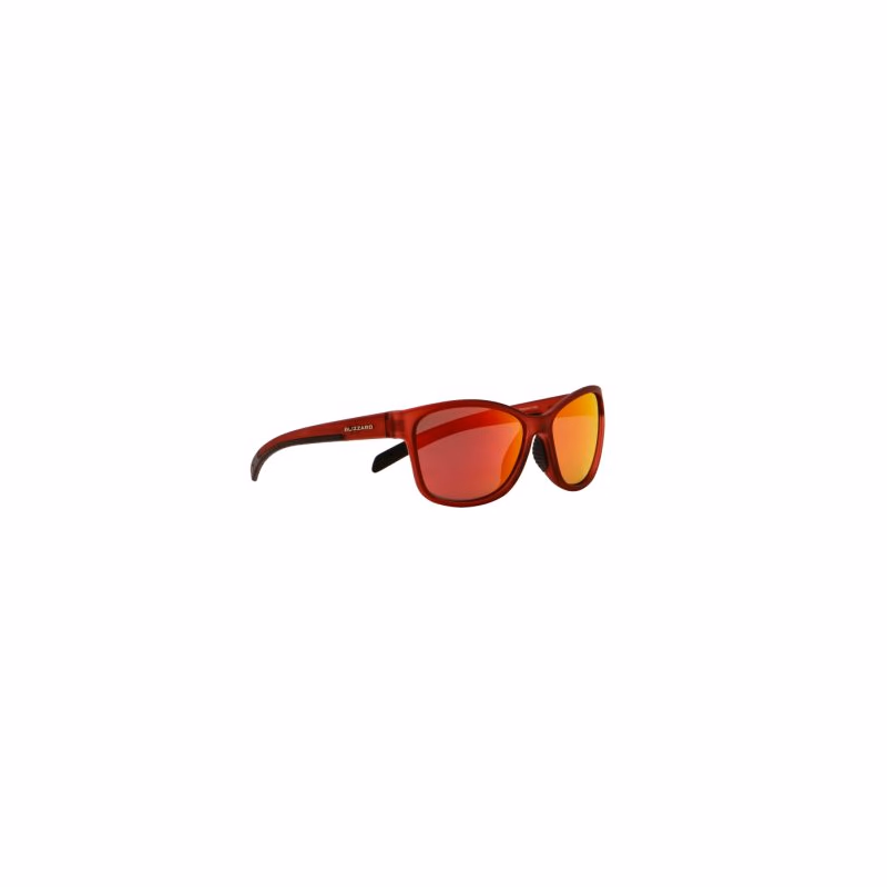 Slnečné okuliare BLIZZARD Sun glasses POLSF702140, rubber trans. dark red, 65-16-135