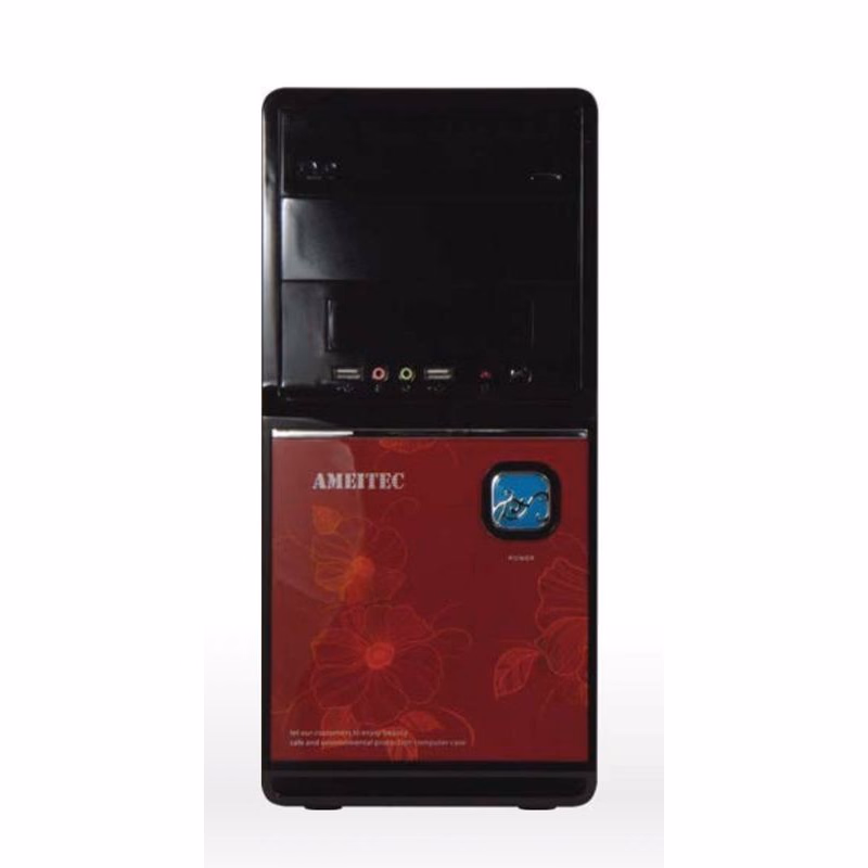 AMEI AM-C1002BR/Micro ATX/Čierna a červená