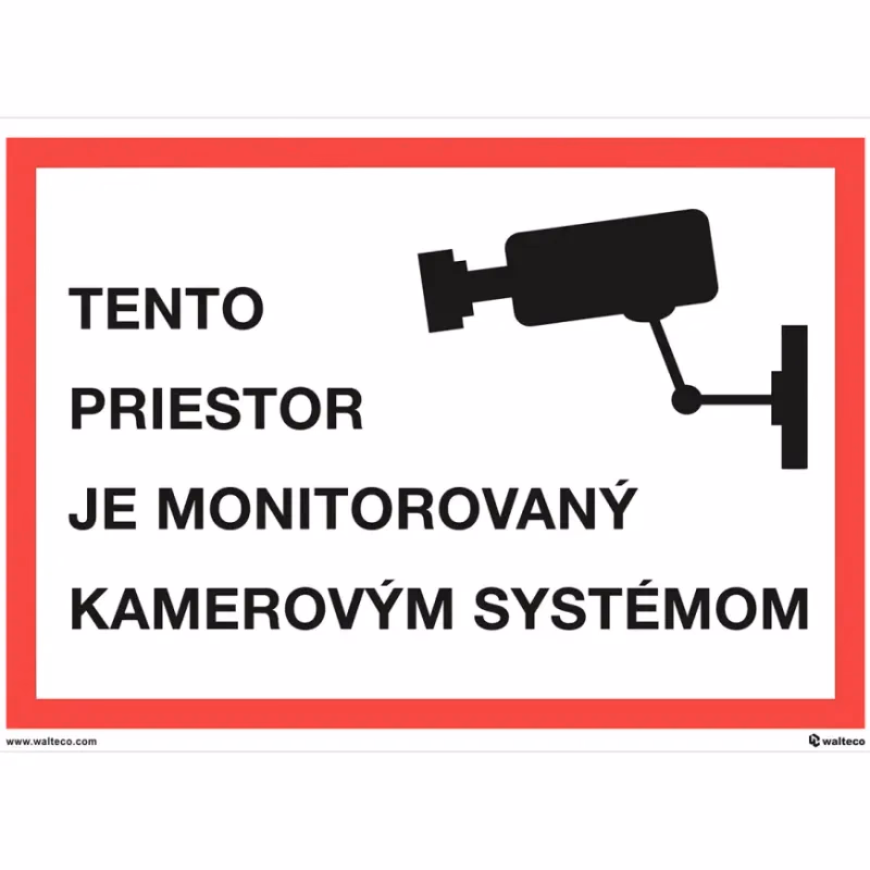 Tento priestor je monitorovaný kamerovým systémom A4