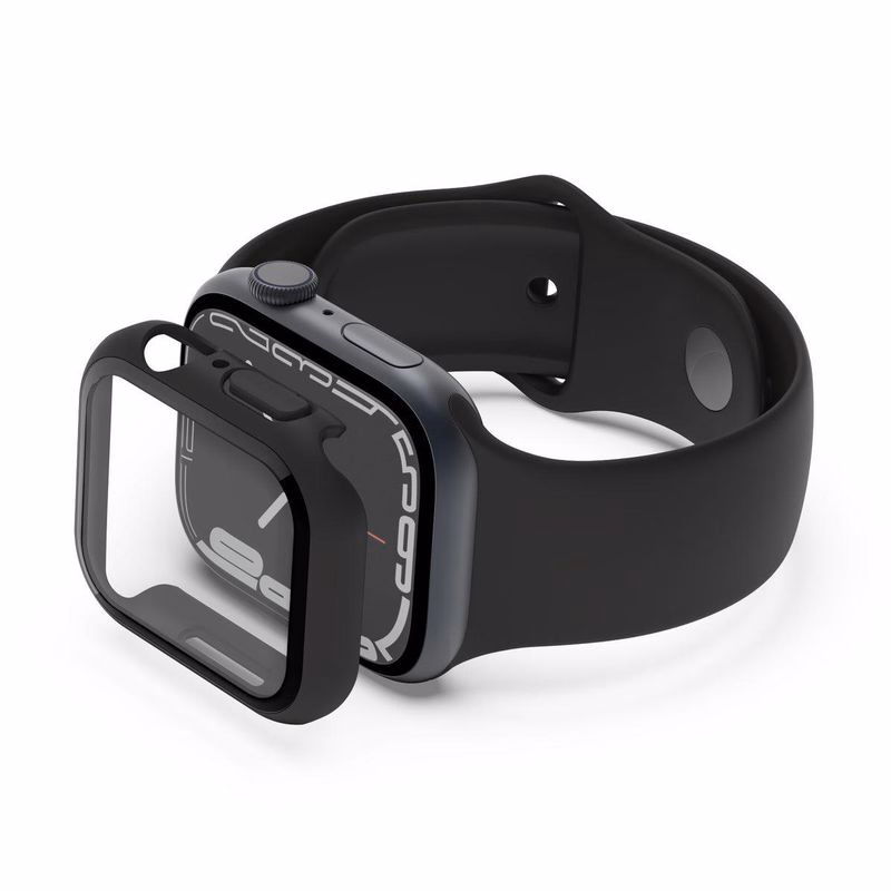 Belkin ochrana displeja ScreenForce 2v1 pre Apple Watch Séria 4/5/6/SE/7/8/9, 40/41mm, čierne - NOVÁ VERZIA