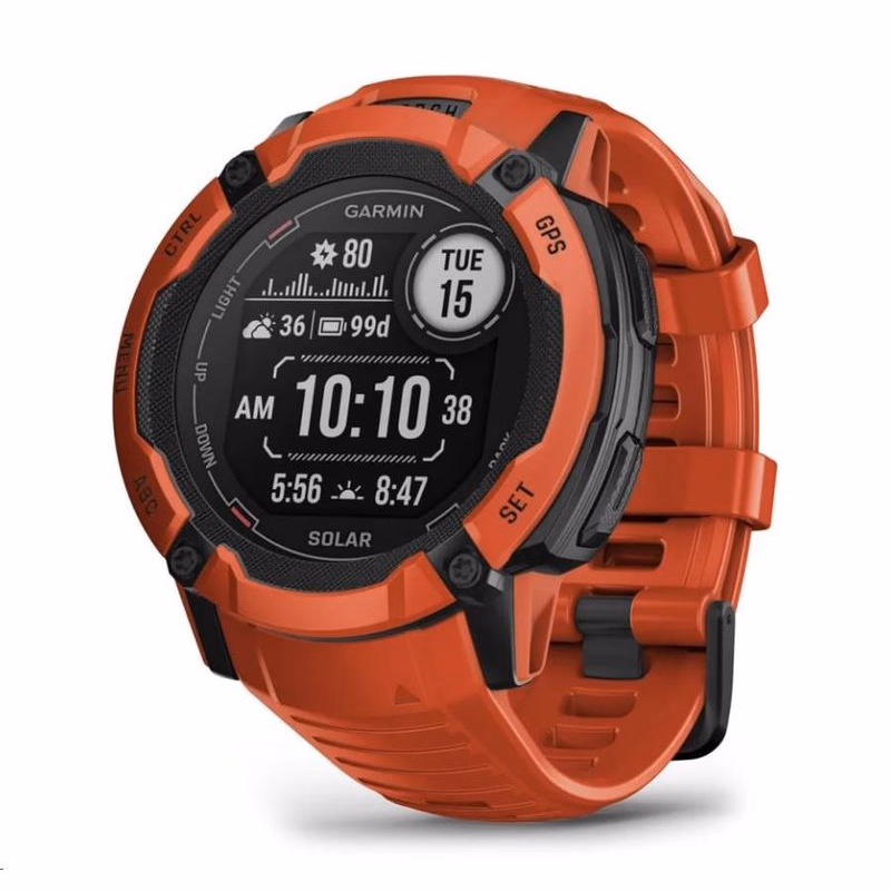 Garmin GPS športové hodinky Instinct 2 2X Solar (Red)