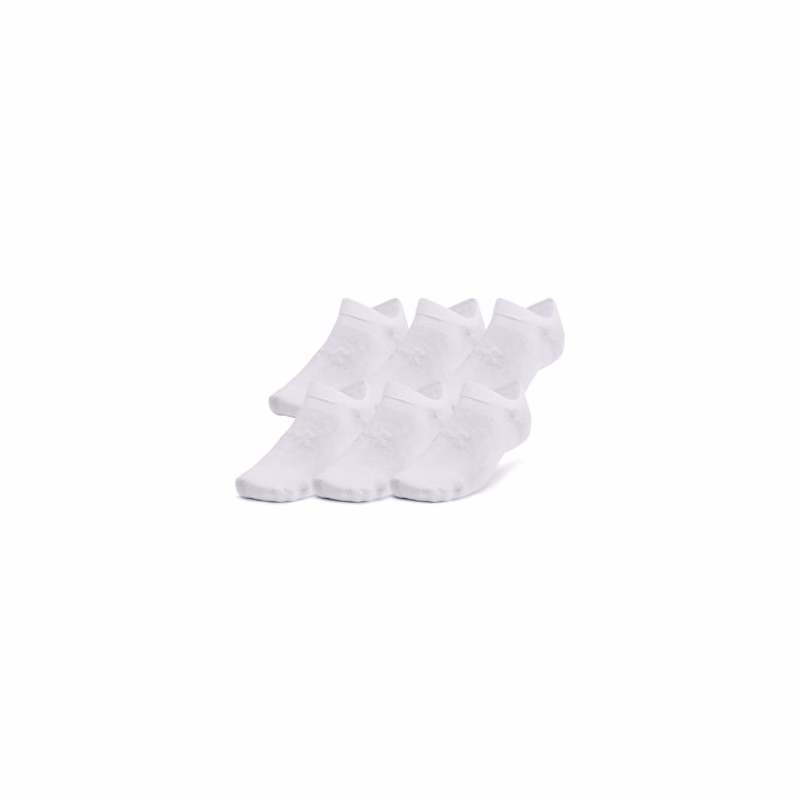 Ponožky UNDER ARMOUR 6 PACK-UA Essential No Show-WHT