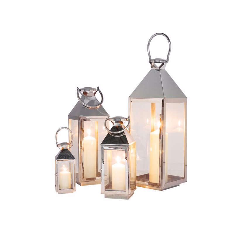 Lantern Giardino set svietnikov strieborný