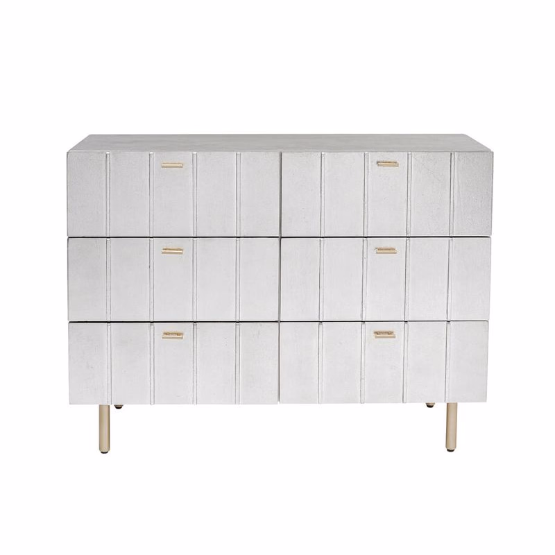Venice Line komoda strieborná 106 cm