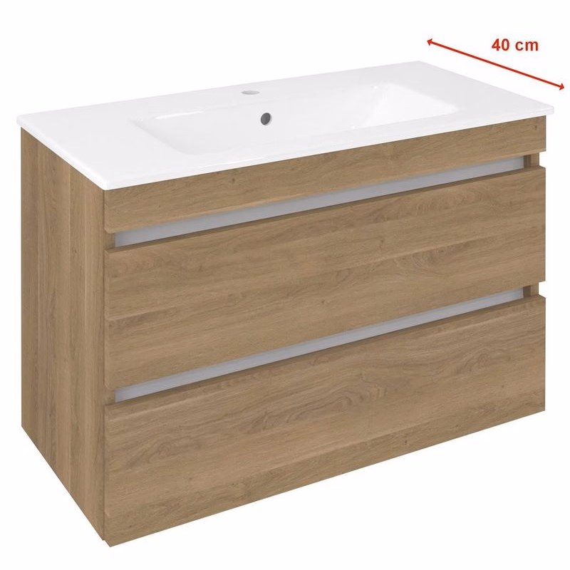 SAPHO - EZARA umývadlová skrinka 78x54x39cm, dub cuneo EZ792-2525