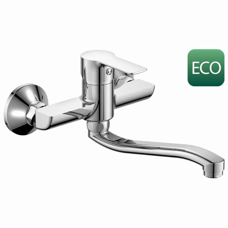 Bruckner - BARON ECO 3,8 l/min, nástenná batéria, rozteč 150, chróm 612.015.11