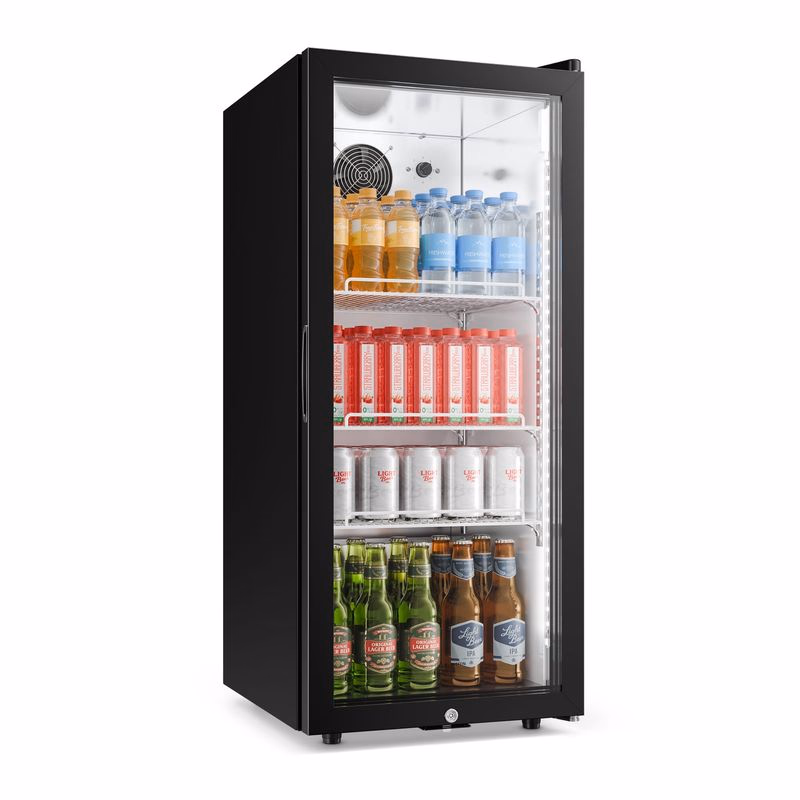 Klarstein GrandCooler gastro chladnička na nápoje | 106 x 46 cm | LED vnútorné osvetlenie | Čierna