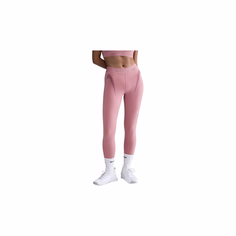 Dámske legíny NIKE PRO W NP DF MR 7 8 TIGHT TT GRX-699-Pink
