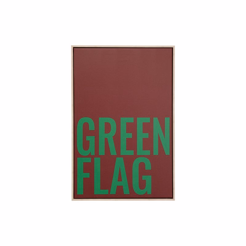Green Flag obraz červený 40x60 cm