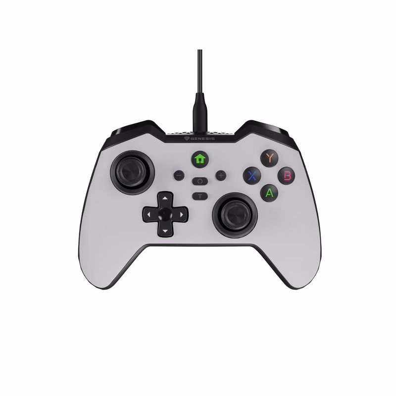 Drôtový gamepad Genesis MANGAN 300, pre PC/Switch/Mobil, biely
