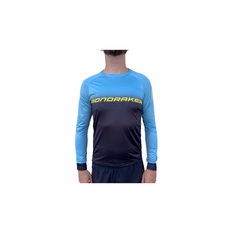 Pánsky cyklistický dres s dlhým rukávom MONDRAKER Enduro Trail Jersey long, frost green black yellow