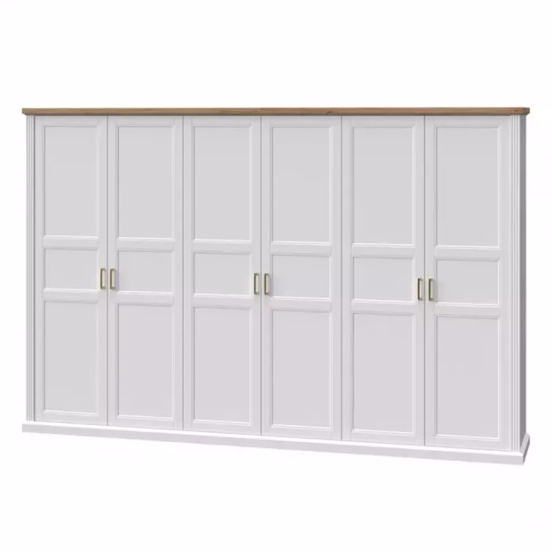 Skriňa 6d Tara p6/ta white/pacific walnut