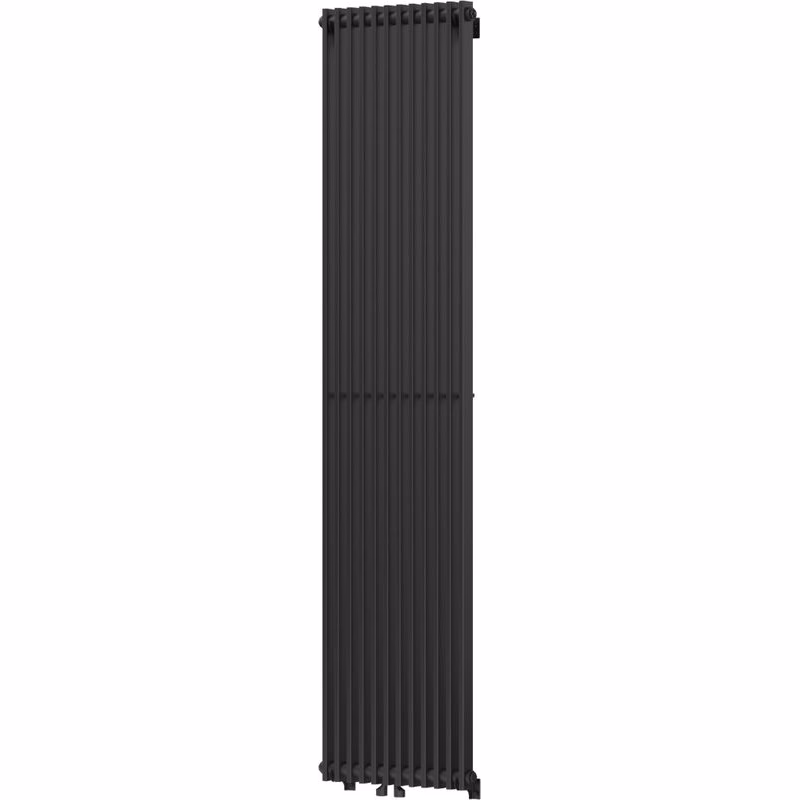 MEXEN - Kansas vykurovací rebrík/radiátor 1800 x 420 mm, 1441 W, čierny W204-1800-420-00-70