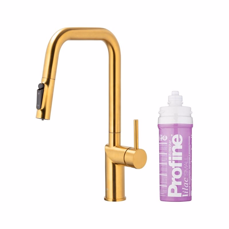 KFA KFA - Batéria drezová DUERO PURE STYLE výsuvná s filtráciou brúsené zlato 6623-315-31