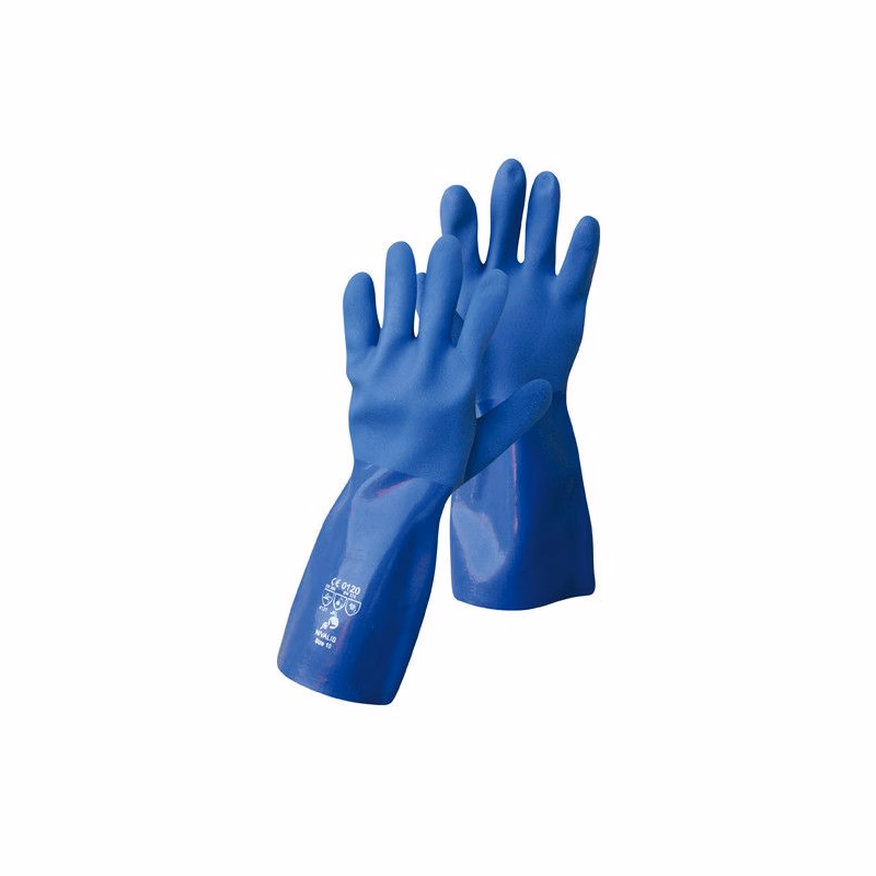 NIVALIS FH rukavice celomáč v modrokavici PVC - 10