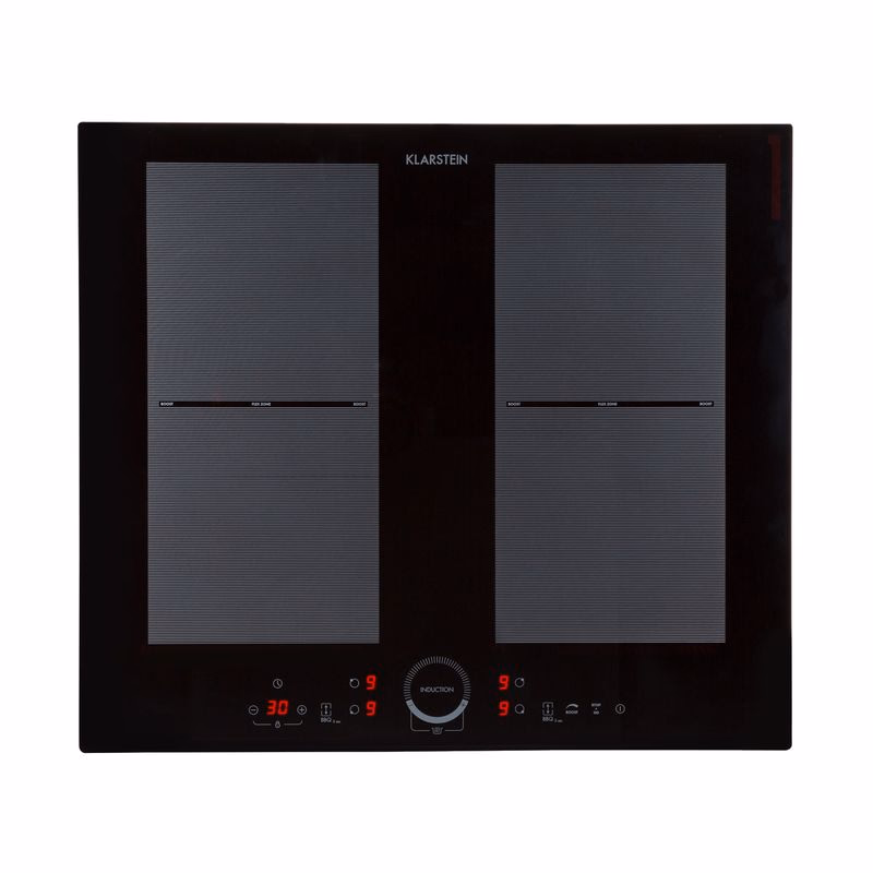 Klarstein Delicatessa 60, vstavaná indukčná varná doska, 7000 W, 4 zóny, sklokeramika, časovač