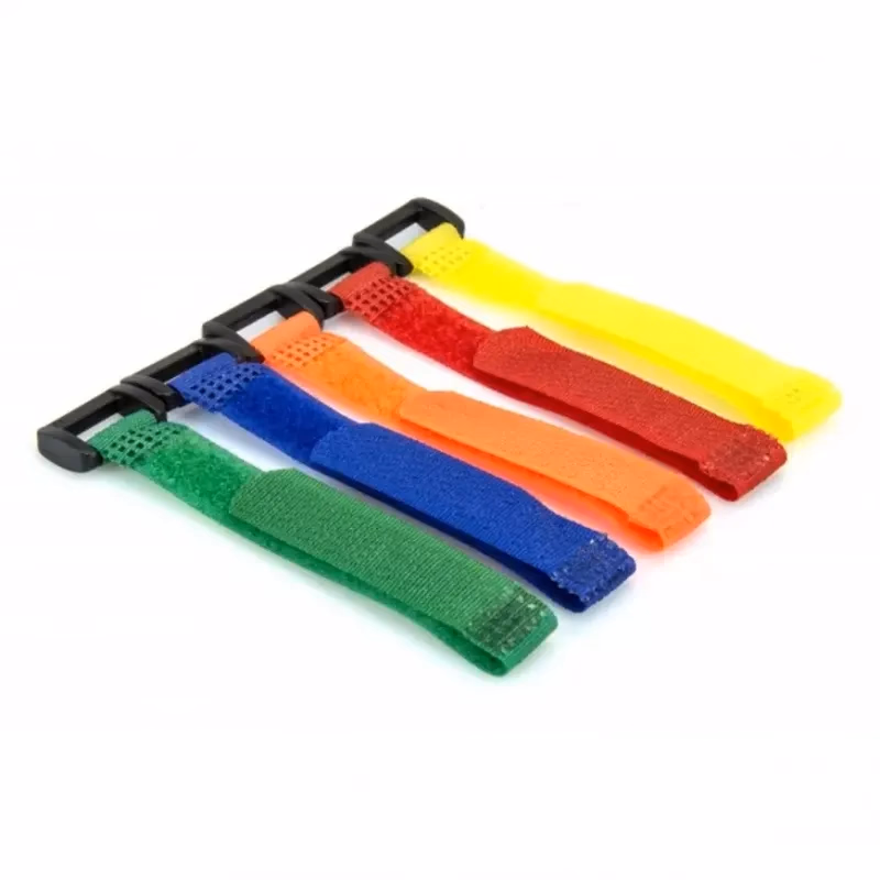Sťahovacie pásky na suchý zips 12x150 mm, farebné 10 ks
