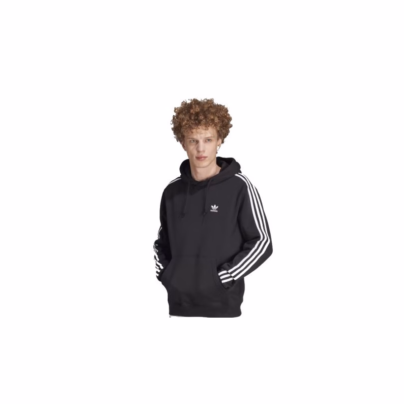 Pánska mikina s kapucňou ADIDAS ORIGINALS 3-STRIPES HOODY-IM2088-black
