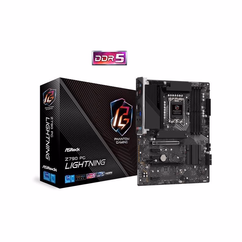ASRock MB Sc LGA1700 Z790 PG LIGHTNING, Intel Z790, 4xDDR5, 1xHDMI