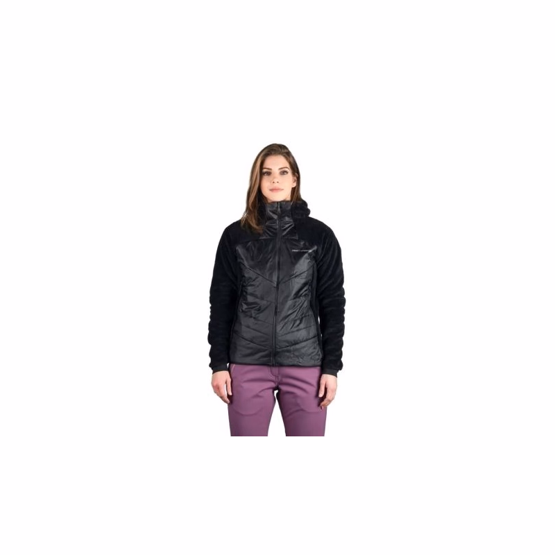 Dámska zateplená turistická mikina so zipsom NORTHFINDER TAMMI-270blackblack