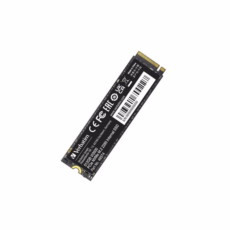 VERBATIM SSD Vi3000 Internal PCIe NVMe M.2 SSD 512GB, W 2500/R 3300 MB/s