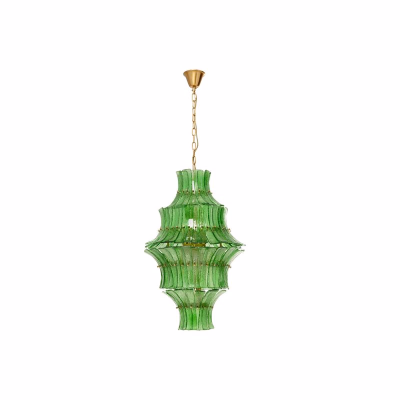 Závesná lampa Venezia Double zelená Ø53cm