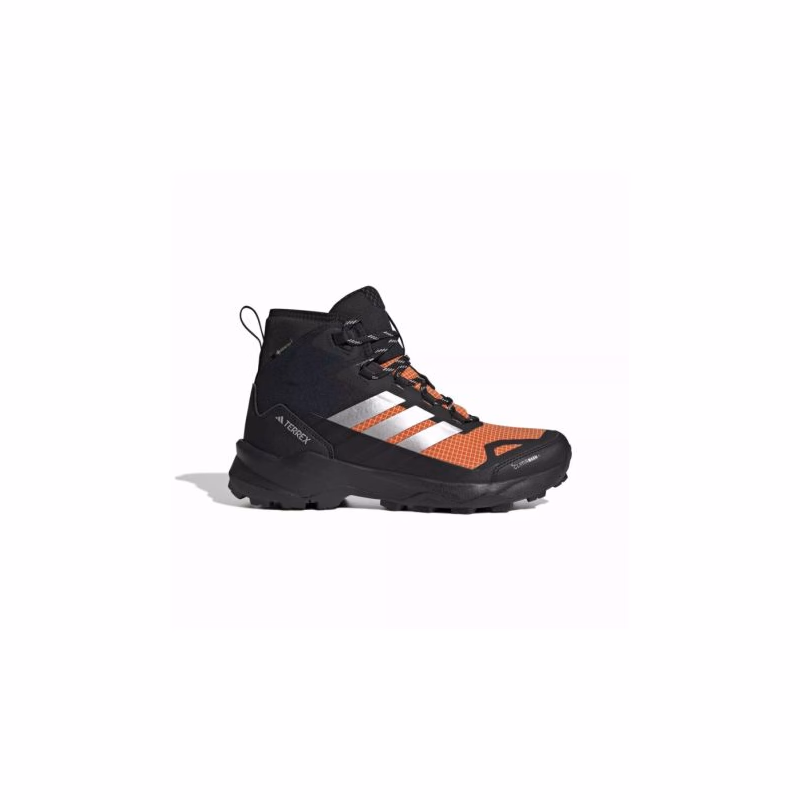 Pánska členková turistická obuv ADIDAS Terrex Skychaser AX5 Mid GTX Clima M core black matte silver semi impact orange