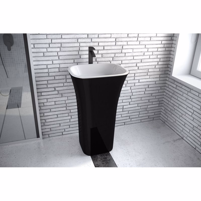 BESCO - Voľne stojace umývadlo ASSOS Black&amp;White KEASSVSBW
