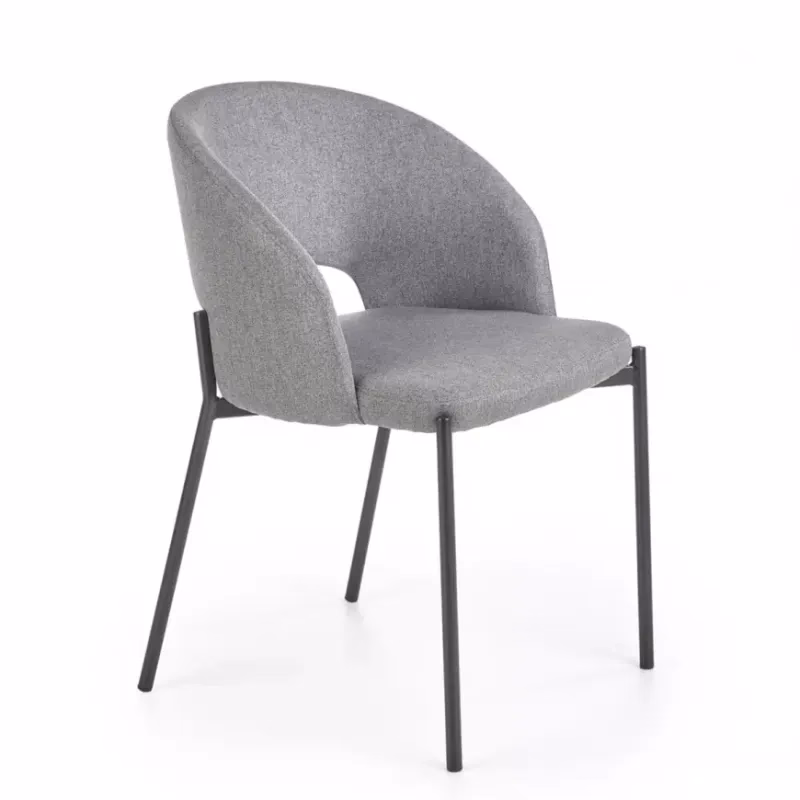 Stolička K373 tkanina/kov popol 51x57x77