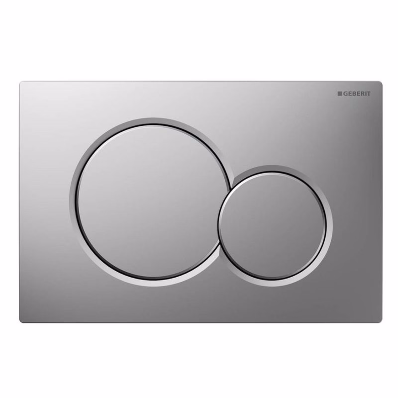 GEBERIT SIGMA01 ovládacie tlačítko Easy to clean, pre 2 množstvá splachovania, chróm mat 115.770.JQ.5