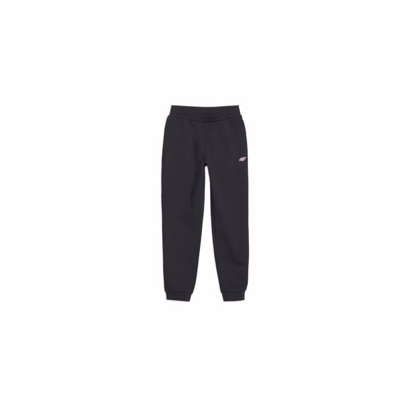 Dievčenské tréningové nohavice 4F JUNIOR TROUSERS FNK-JWSS25TFTRF0875-20S-BLACK
