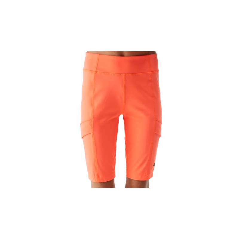 Dievčenské turistické kraťasy 4F JUNIOR SHORTS FNK-JWSS24TFSHF436-63N-CORAL NEON
