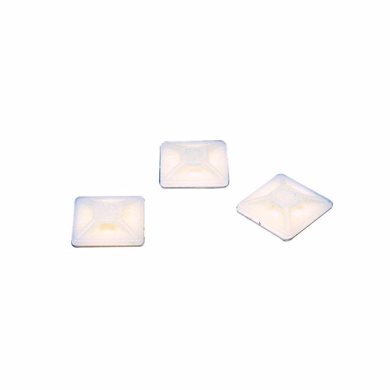 Fixapart CTMB 01 - samolepiaca príchytka pre sťahovacie pásky 3.6mm, 19x19mm, biela